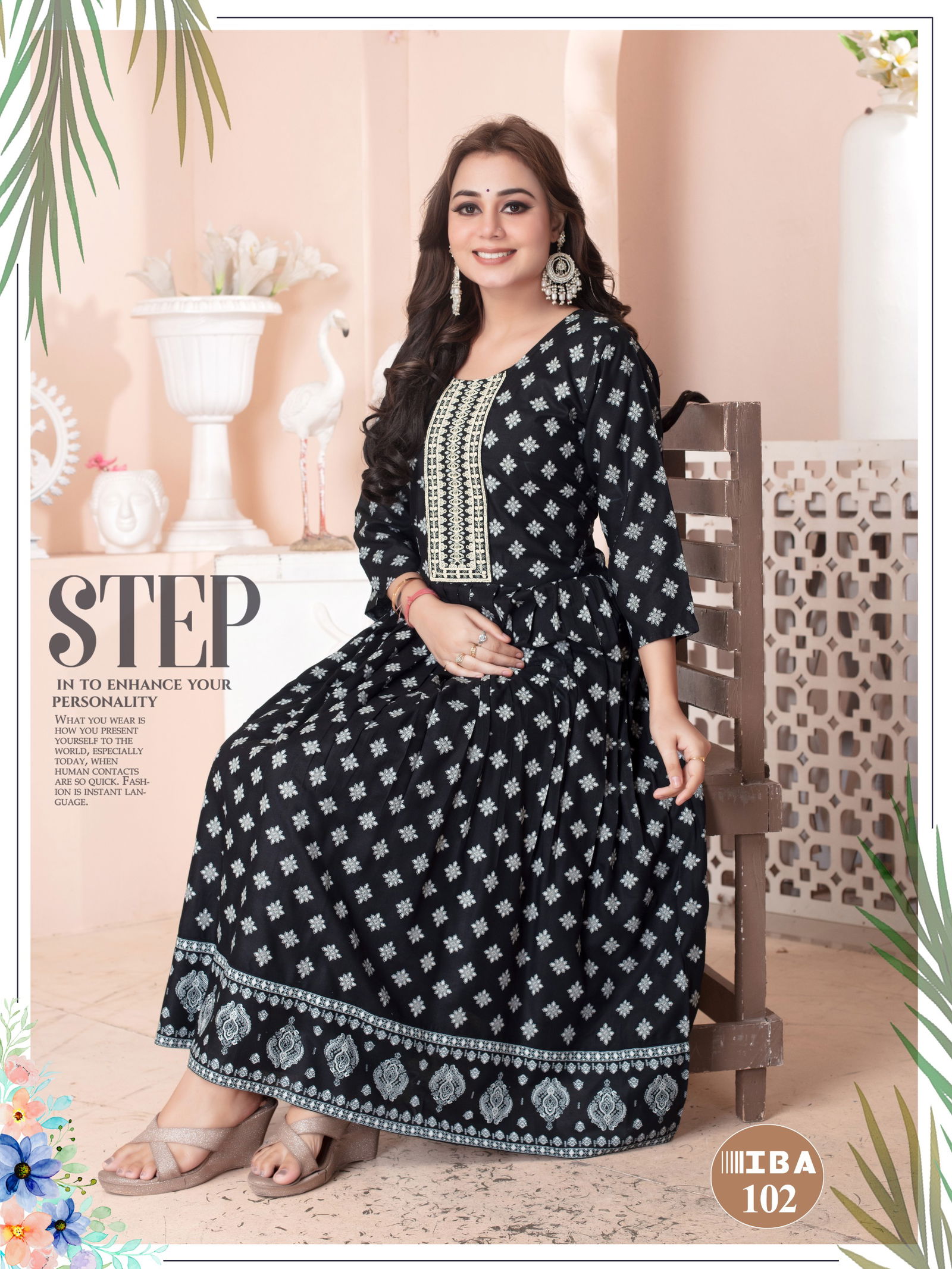 Iba Vol 1 By Fashion Talk Rayon Printed Designer Kurti Wholesale Shop In Surat
